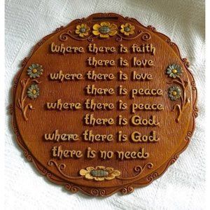 MPI Wall Plaque "Where there is faith"